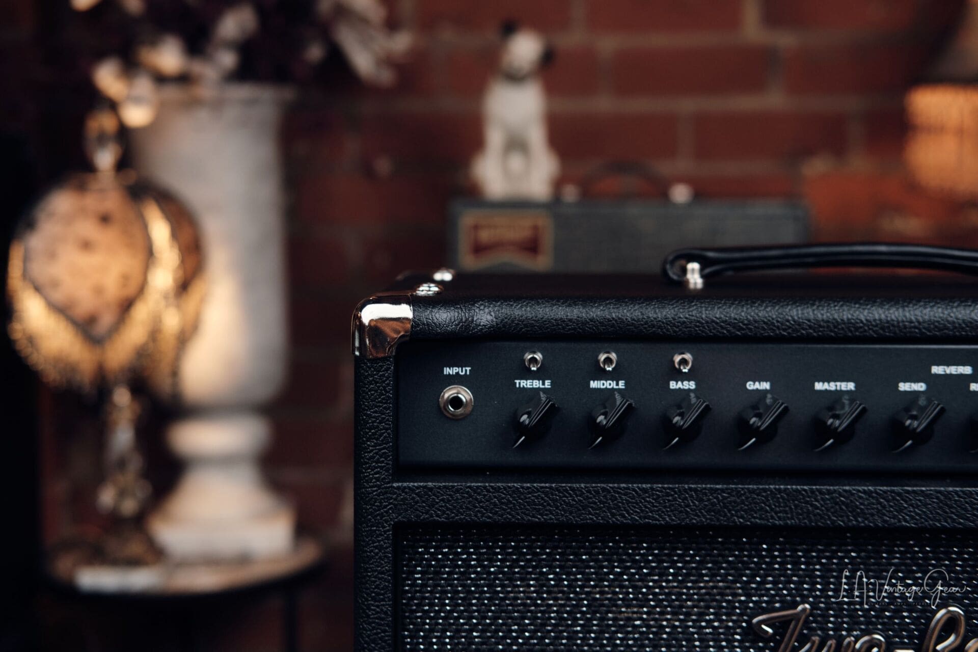 Two Rock Traditional Clean 100 Watt Head and 2x12 Cabinet - Black with Sparkle Matrix Grill Cloth! - Image 3