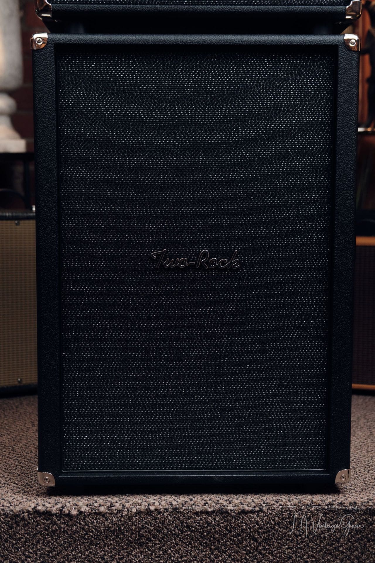 Two Rock Traditional Clean 100 Watt Head and 2x12 Cabinet - Black with Sparkle Matrix Grill Cloth! - Image 10