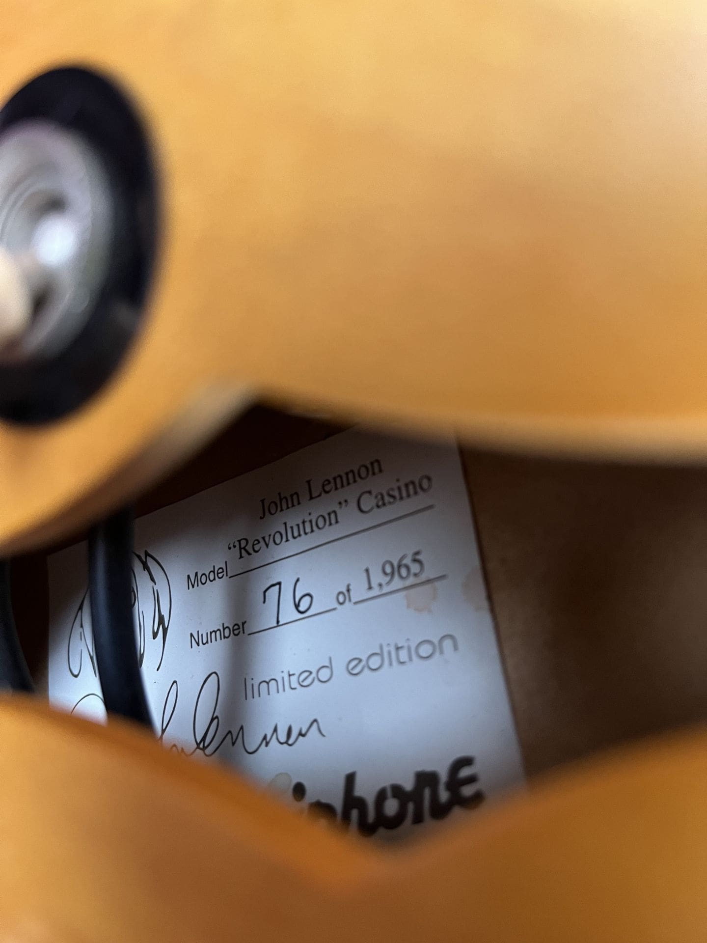 Epiphone John Lennon "Revolution" Casino - #76 out of 1,965! - Image 10
