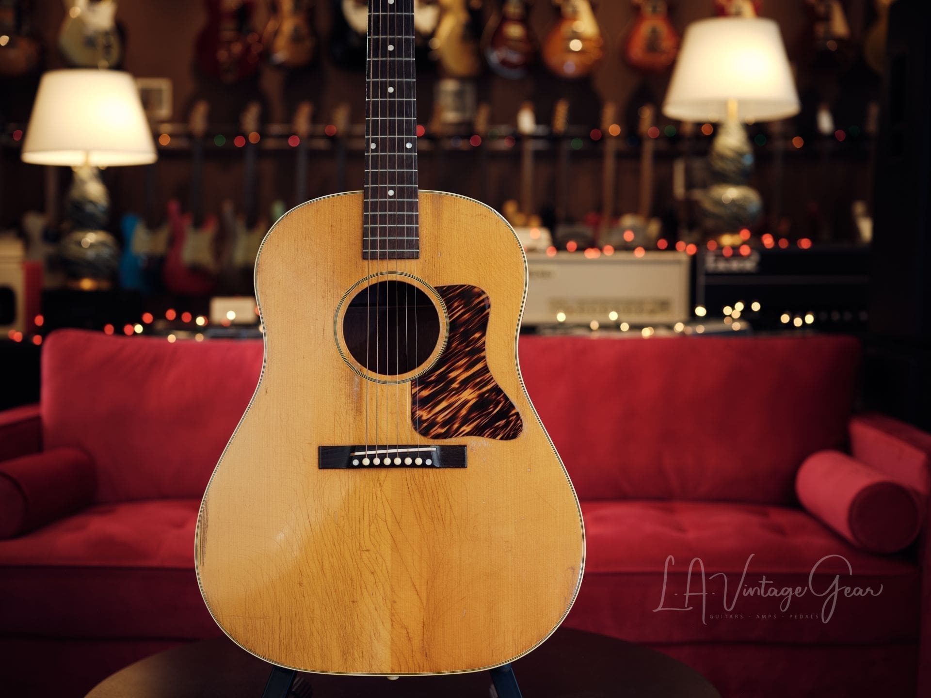 1942 Gibson J 35 Dreadnaught Acoustic Guitar - Natural Finish, All Original, Owners Personal Guitar! - Image 2