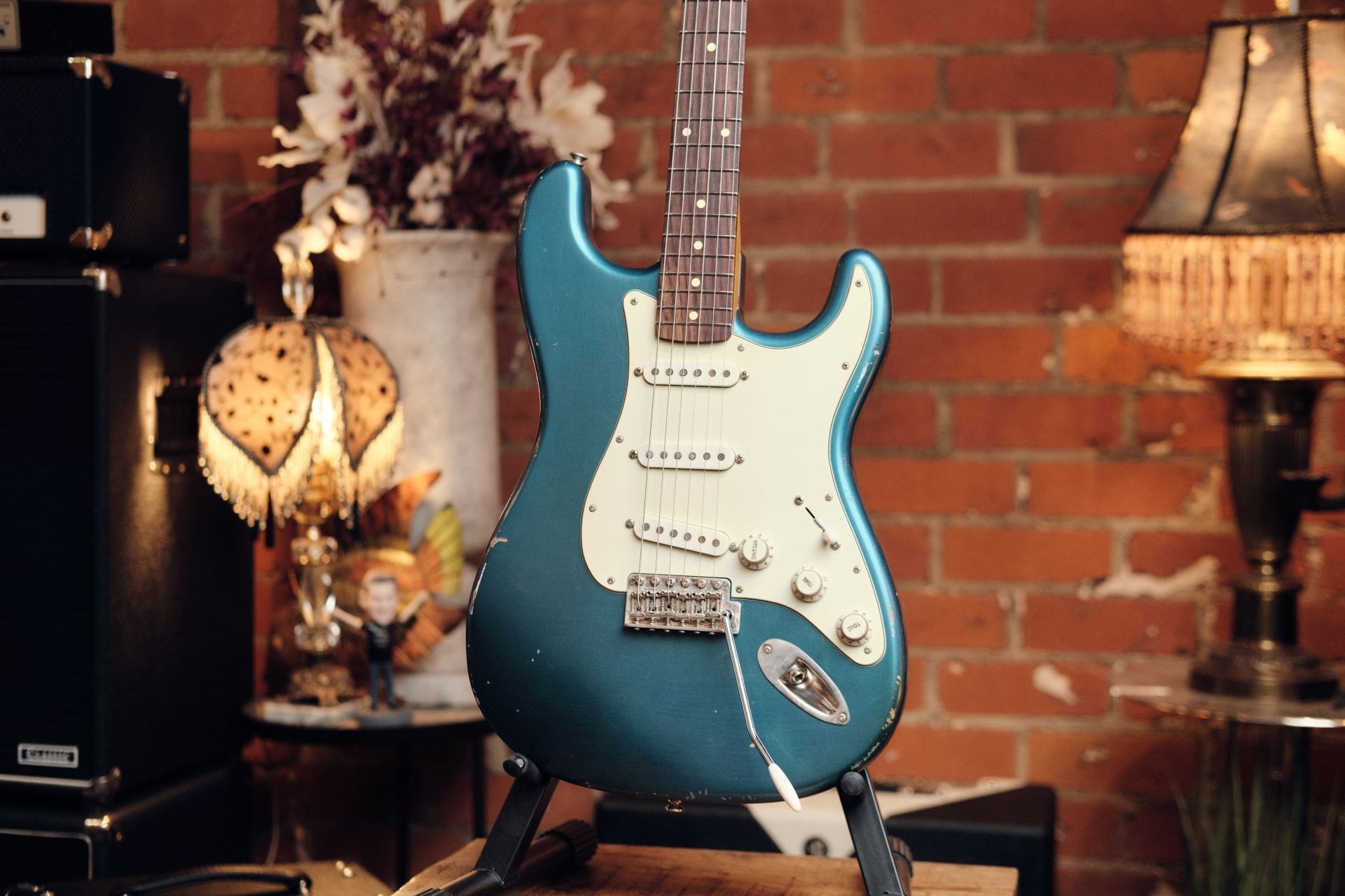 K-Line Springfield S-Style Electric Guitar - Lake Placid Blue #060018 - Image 4