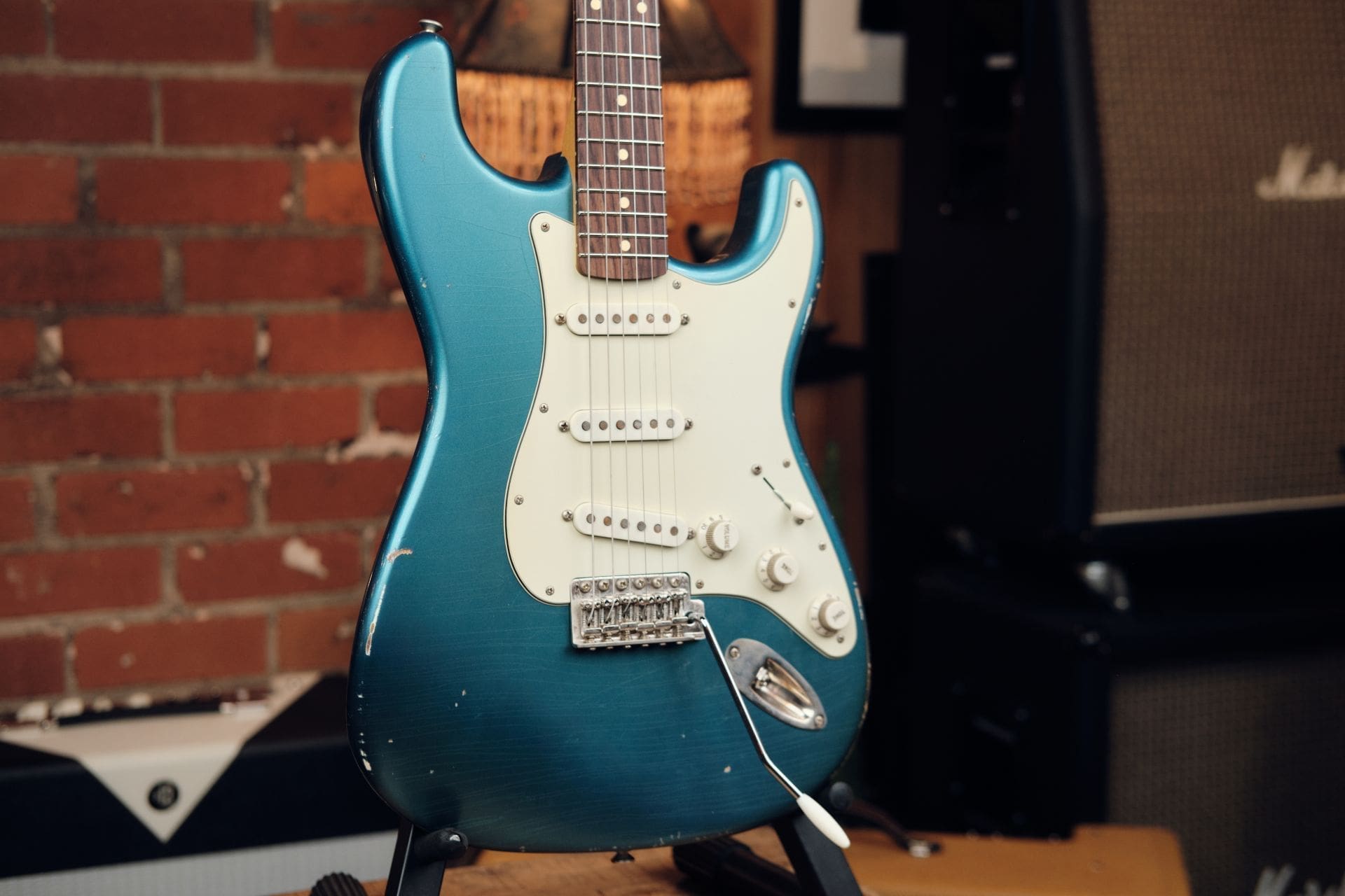 K-Line Springfield S-Style Electric Guitar - Lake Placid Blue #060018 - Image 2