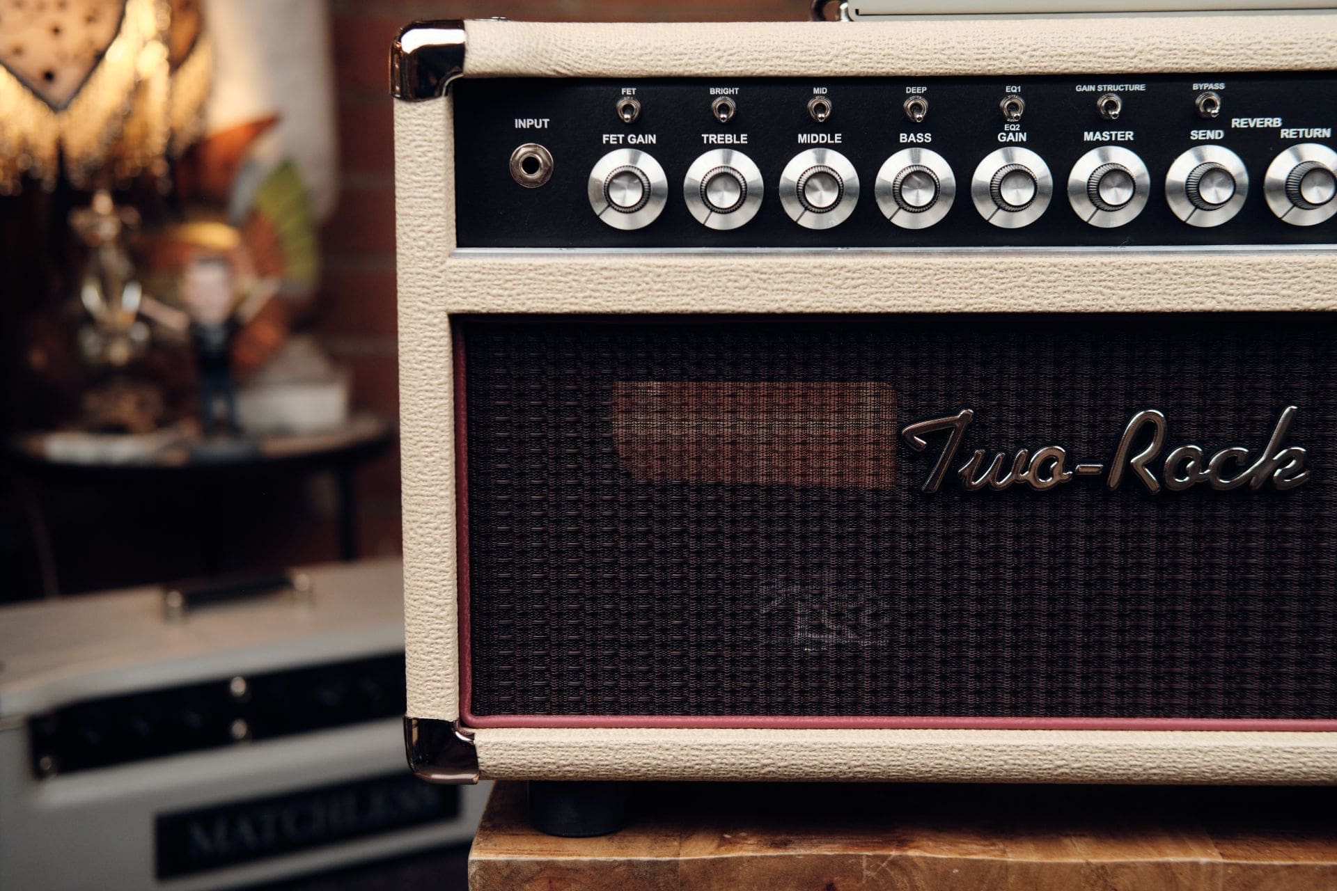 Two Rock Classic Reverb Signature 50 Watt Tube Rectified Head - Blonde Tolex with Oxblood Grillcloth! - Image 3