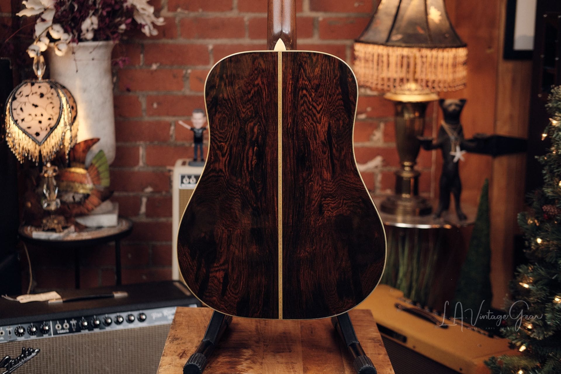 Pre-War Guitars Co. Herringbone Model Acoustic Guitar - Brazilian Rosewood Back & Sides! Just In! - Image 12
