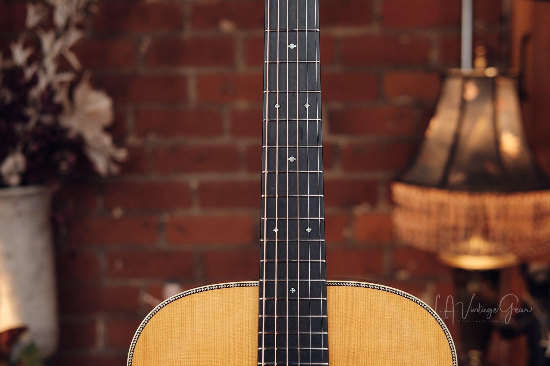Pre-War Guitars Co. Herringbone Model Acoustic Guitar - Brazilian Rosewood Back & Sides! Just In! - Image 9