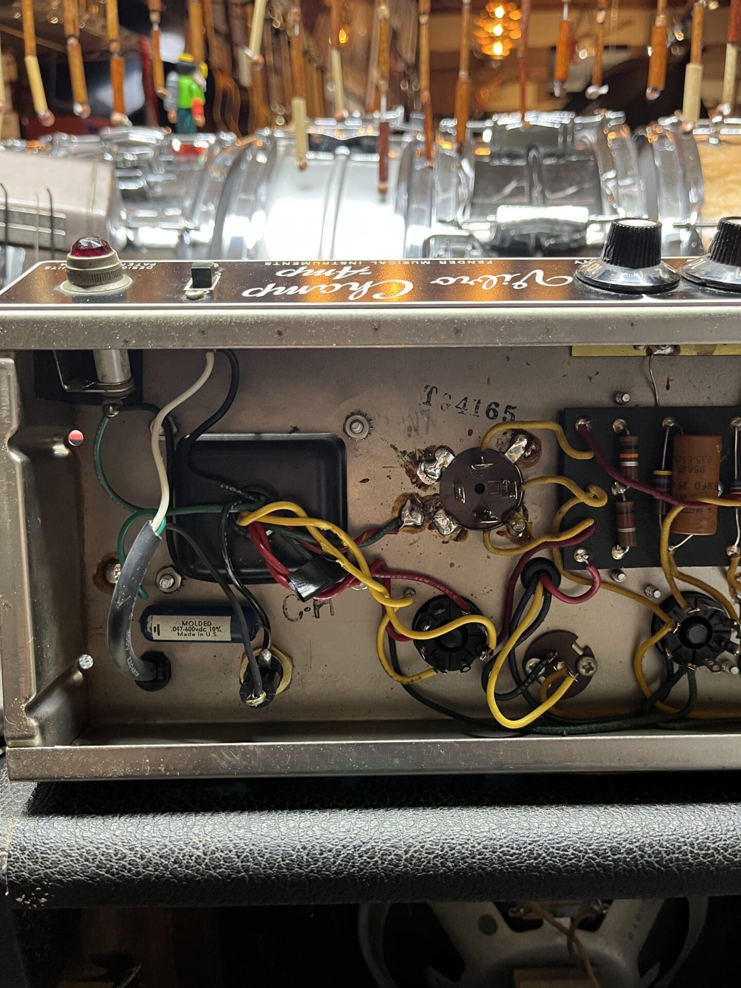 1965 Fender Vibro Champ 6 Watt 1x8 Combo Amp - Super Clean! - Image 11