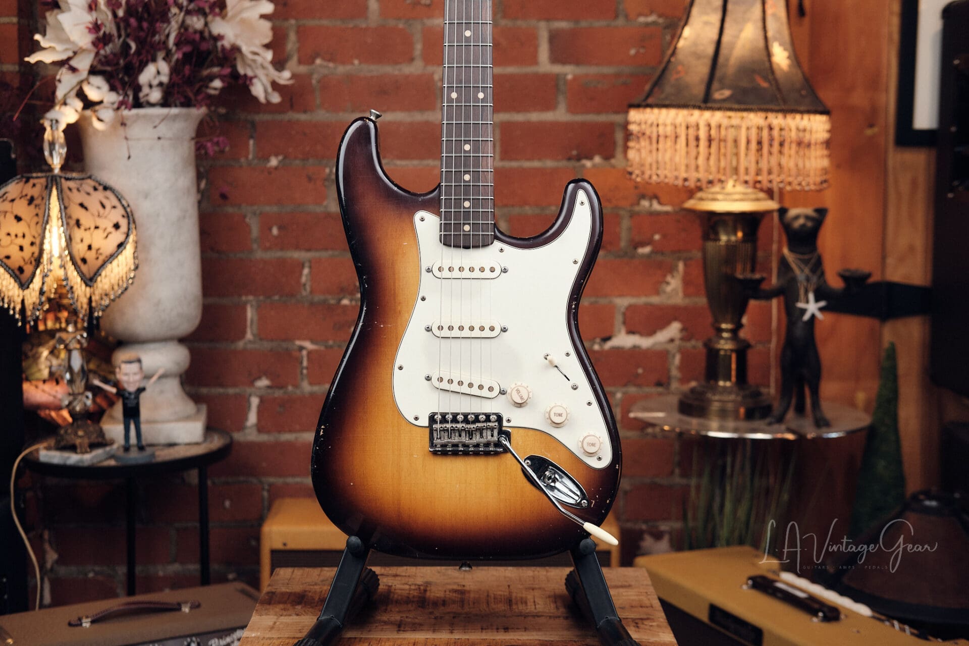 Mario Martin "Model S" Electric Guitar - Relic'd Two Tone Burst Finish & Lollar Pickups! - Image 2