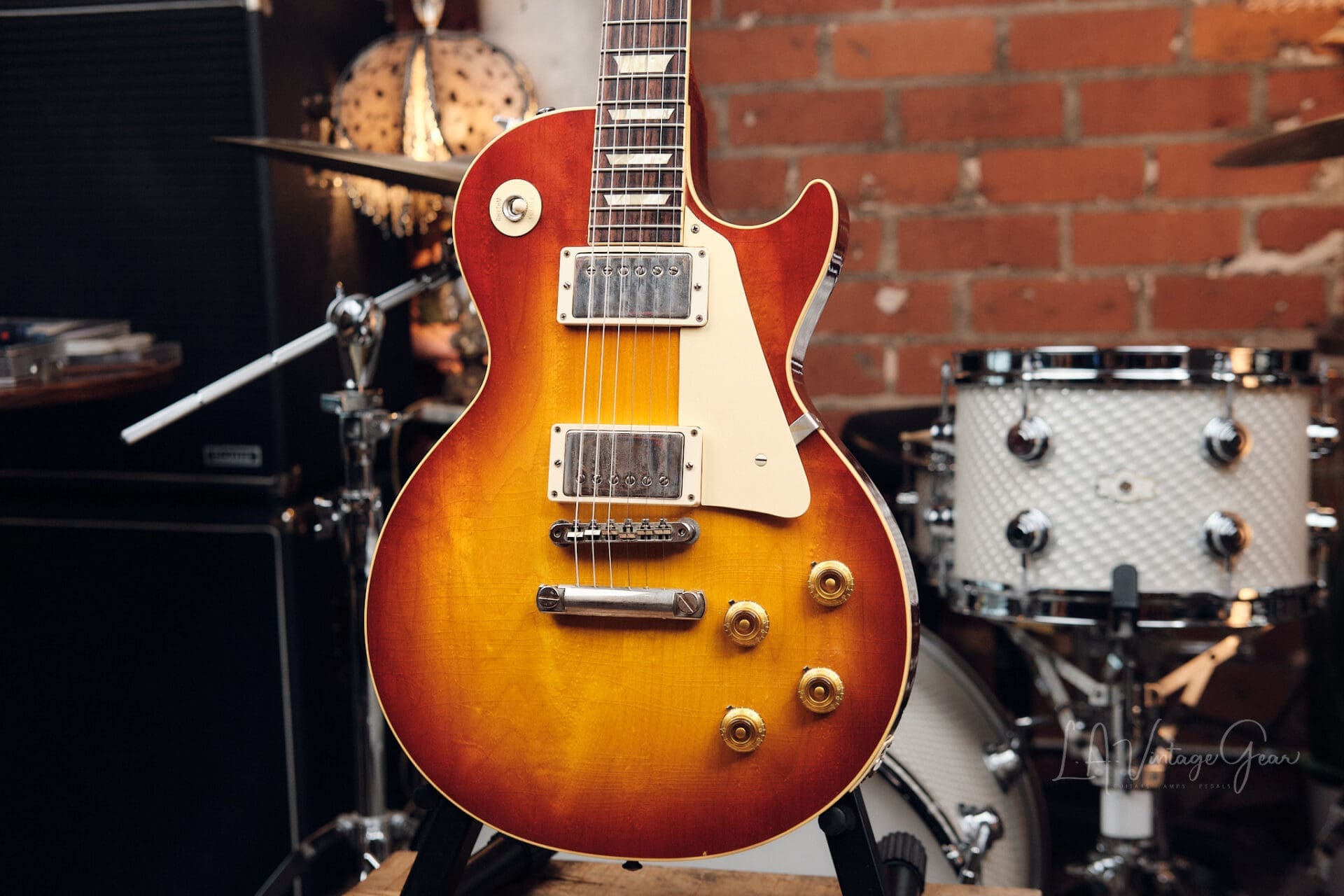 2021 Gibson Custom Shop Murphy Lab Les Paul 1958 Reissue R8 Light Aging - Washed Cherry Sunburst! - Image 4