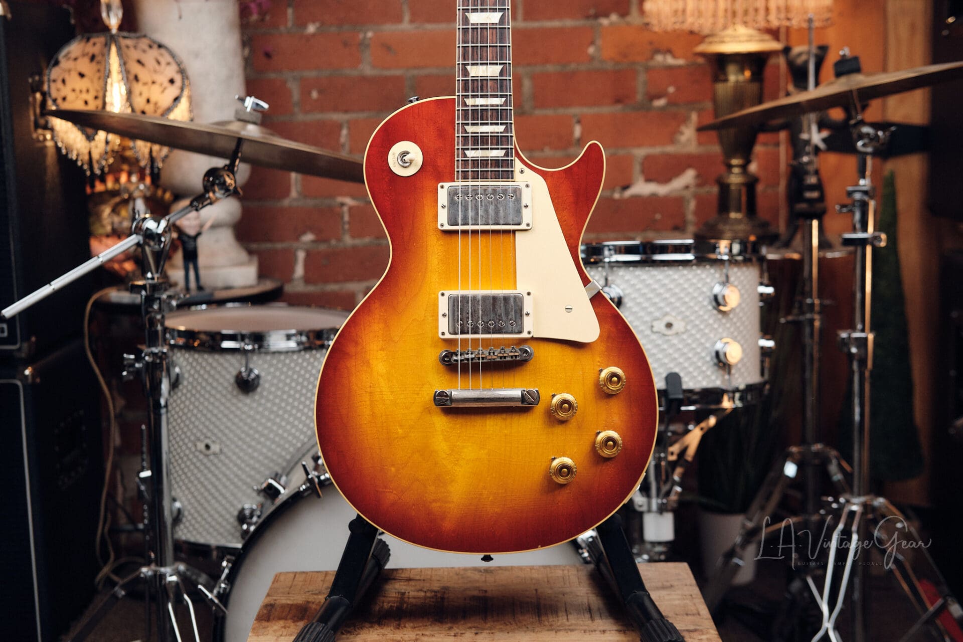 2021 Gibson Custom Shop Murphy Lab Les Paul 1958 Reissue R8 Light Aging - Washed Cherry Sunburst! - Image 2