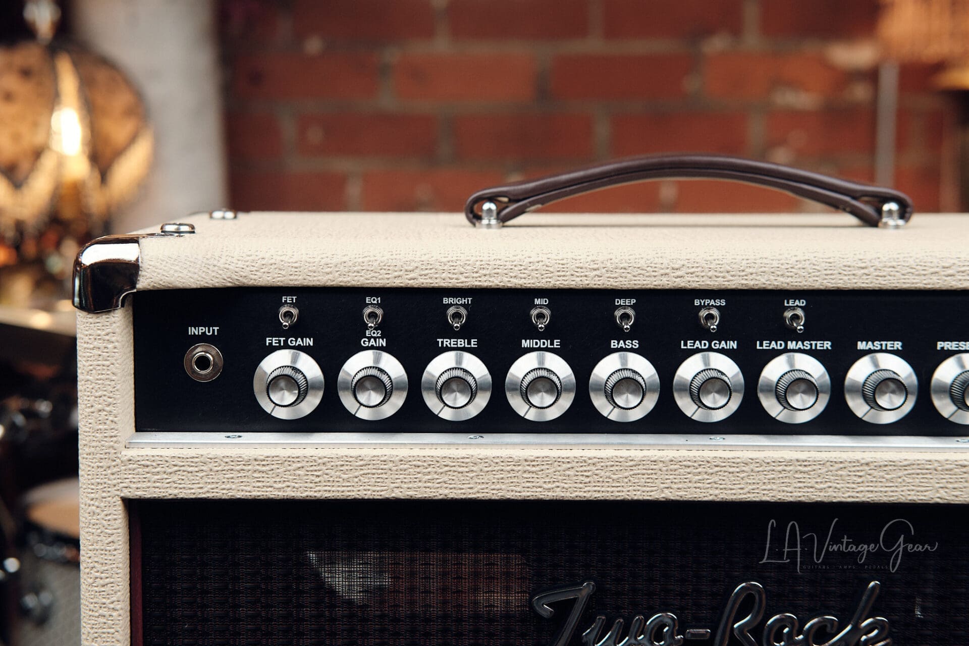 Two Rock TS 1 100 Watt Head and 2x12 Vertical Cabinet - Blonde & Oxblood! - Image 3