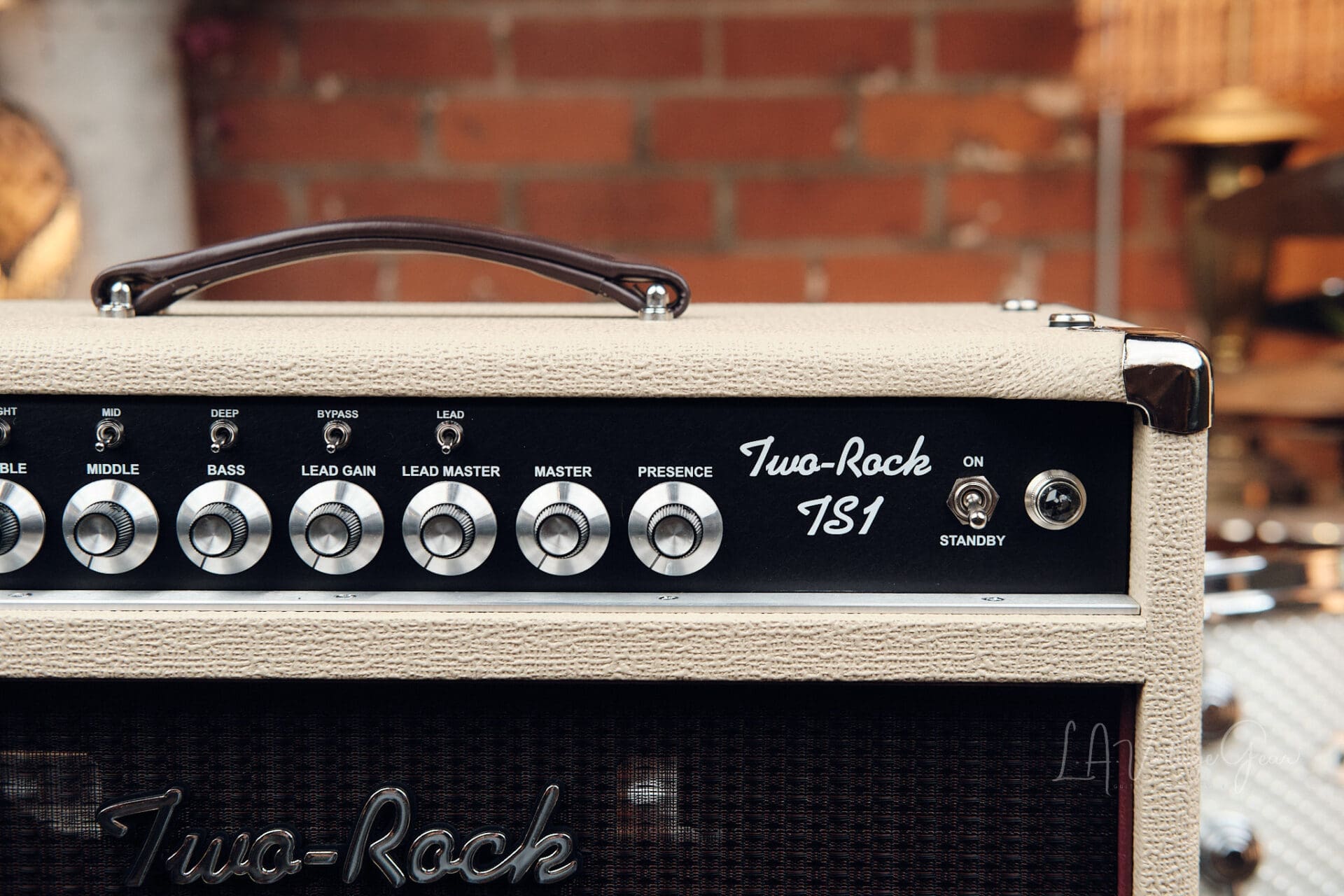 Two Rock TS 1 100 Watt Head and 2x12 Vertical Cabinet - Blonde & Oxblood! - Image 4