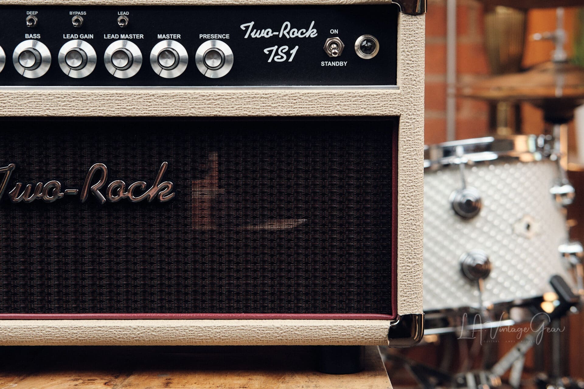 Two Rock TS 1 100 Watt Head and 2x12 Vertical Cabinet - Blonde & Oxblood! - Image 6