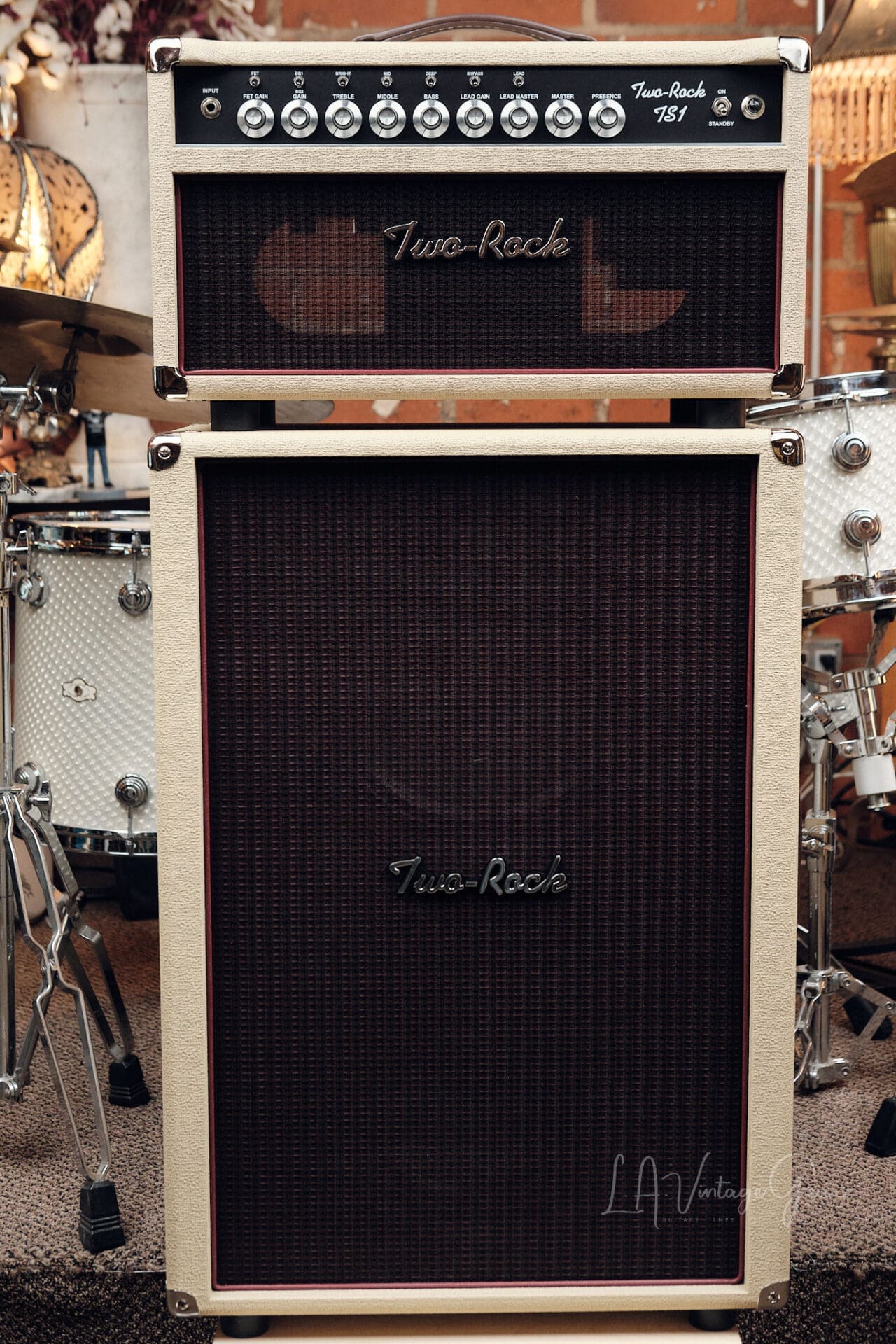 Two Rock TS 1 100 Watt Head and 2x12 Vertical Cabinet - Blonde & Oxblood!