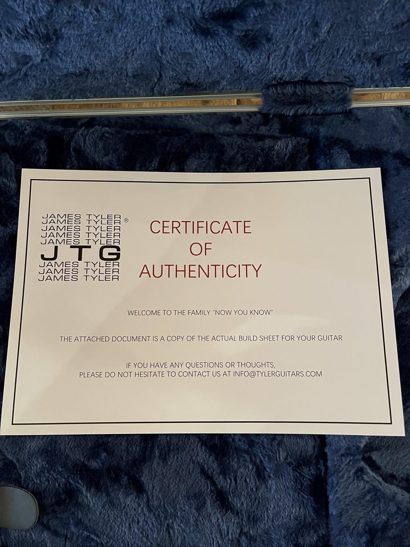 James Tyler Guitars JTG-Mk1 - Blue Milky Way Finish! - Image 12