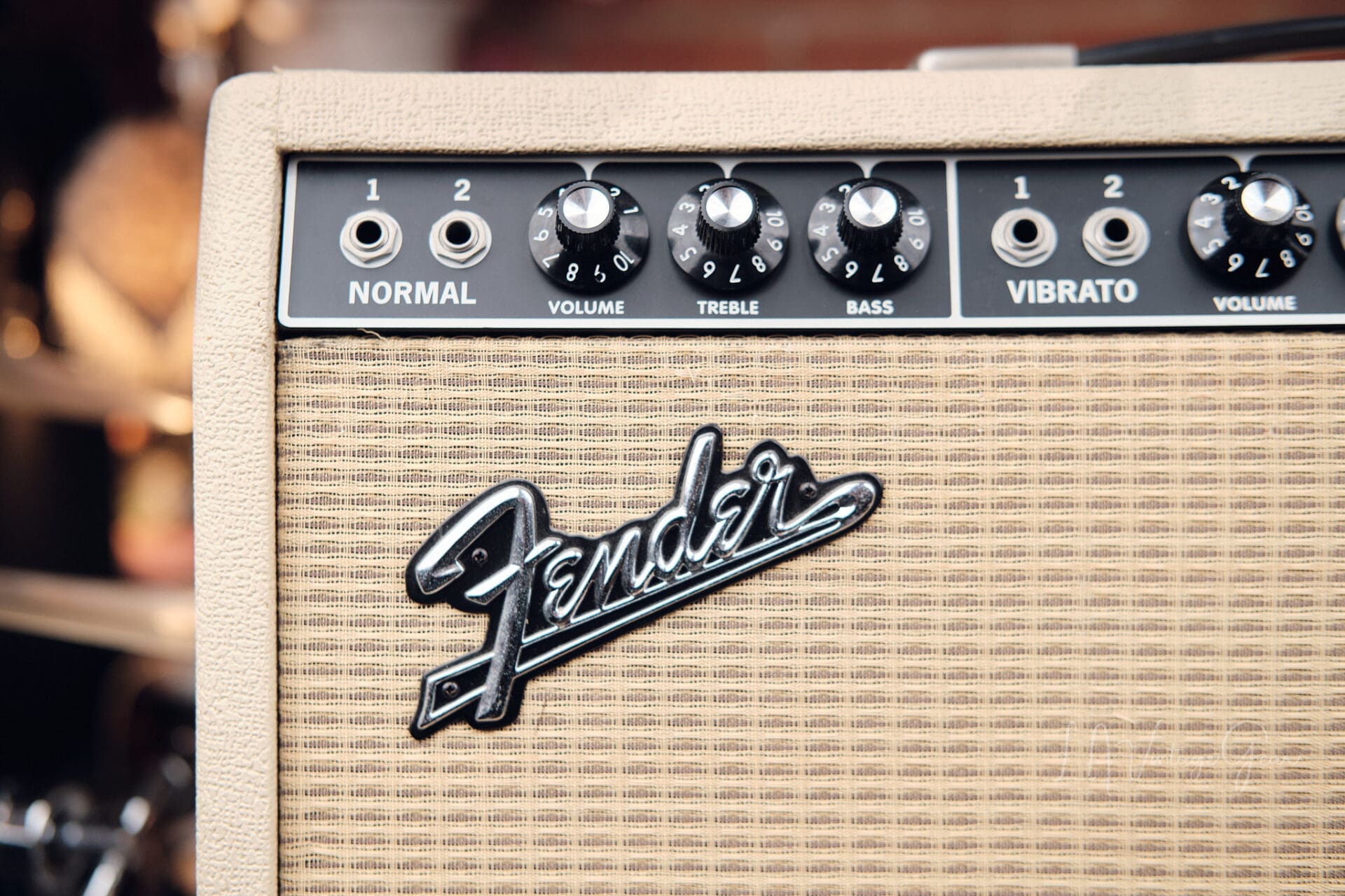 Fender ’65 Deluxe Reverb Reissue — Limited Cream Tolex (1990s) - Image 2