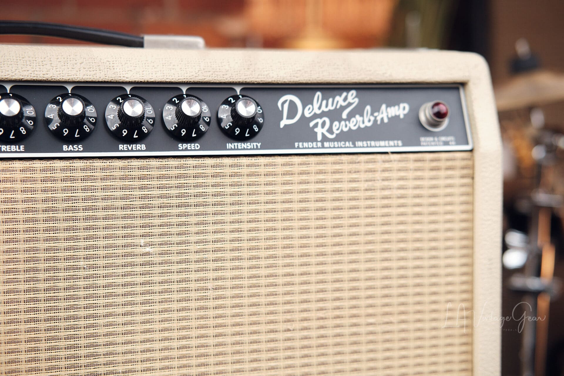 Fender ’65 Deluxe Reverb Reissue — Limited Cream Tolex (1990s) - Image 3