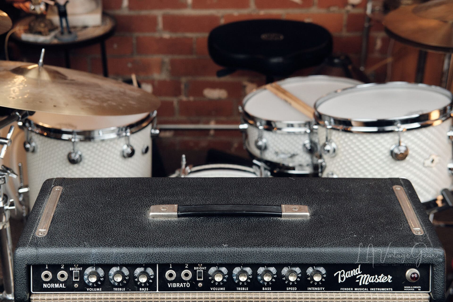 1966 Fender Bandmaster 40 Watt Guitar Amplifier Head - Classic Fender Tones! - Image 7