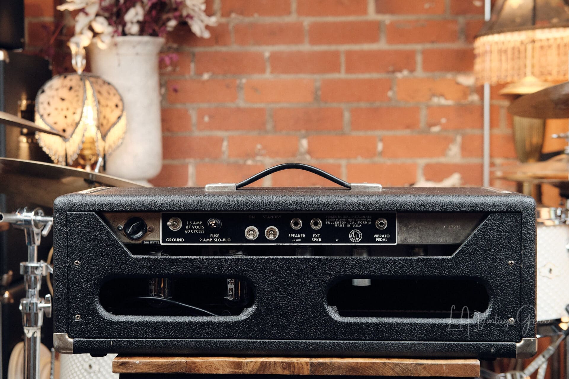 1966 Fender Bandmaster 40 Watt Guitar Amplifier Head - Classic Fender Tones! - Image 8