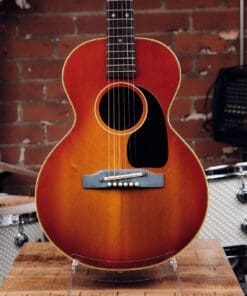 Alternative view of 1966 Gibson B-25 3/4 Acoustic Guitar – Sunburst w/ Original Chipboard Case
